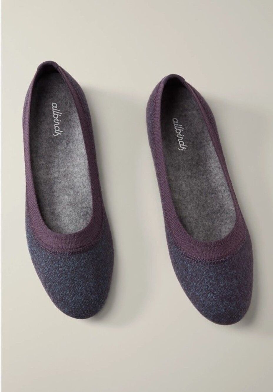NEW Allbirds Women's size 9 Wool Breezers Ballet Flat Shoes Blue purple Flats